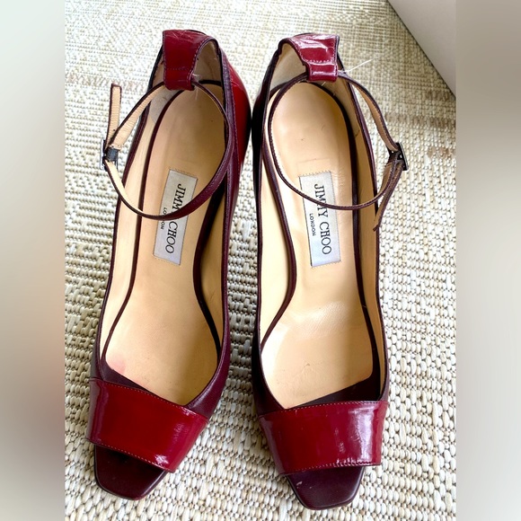 Jimmy Choo Shoes - Jimmy Choo nappa patent leath heels in size 38.5